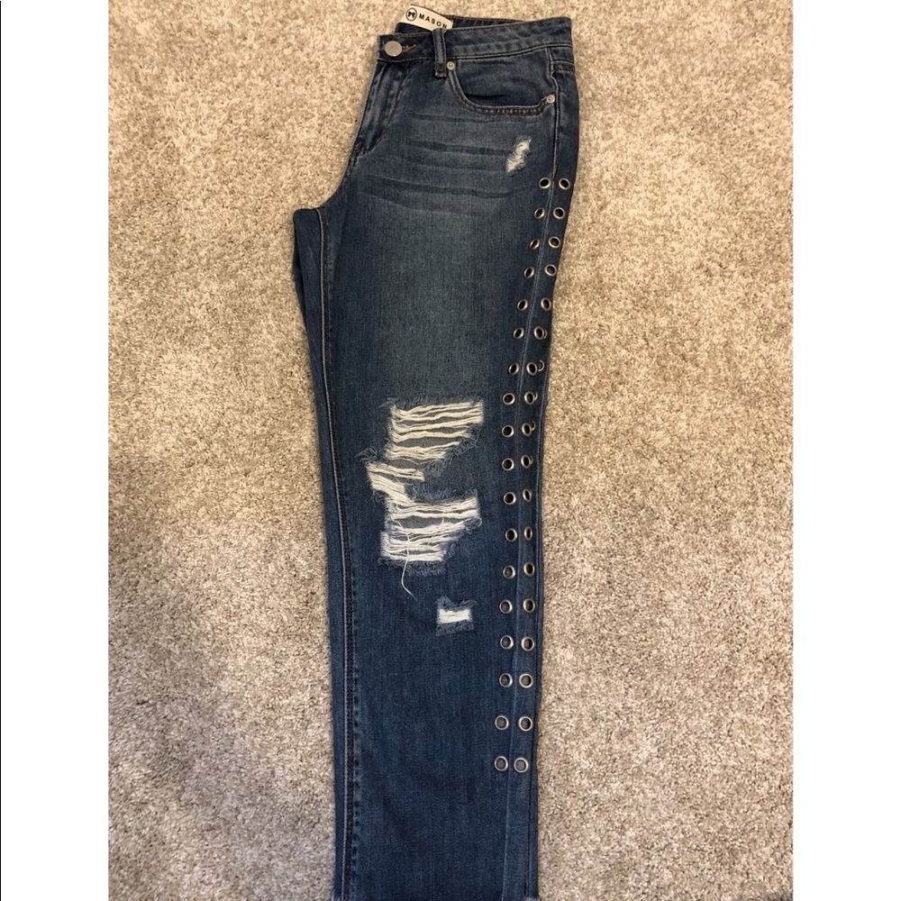 Ashley Mason Jeans- Studded on Sides